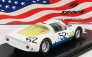 Spark-model Porsche 906 N 52 12h Sebring 1966 H.herrmann - J.buzzetta - G.mitter 1:43 Bílá Světle Modrá