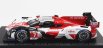 Spark-model Toyota Gr010 3.5l Turbo Hybrid V6 Team Toyota Gazoo Racing N 7 2nd 24h Le Mans 2022 M.conway - K.kobayashi - J.m.lopez 1:43 Bílá Červená Šedá