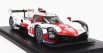 Spark-model Toyota Gr010 3.5l Turbo Hybrid V6 Team Toyota Gazoo Racing N 7 2nd 24h Le Mans 2022 M.conway - K.kobayashi - J.m.lopez 1:43 Bílá Červená Šedá