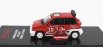 Tiny toys Honda City Turbo Ii Coca-cola The Real Thing 1981 With Motocompo - Motorcycle 1:64 Červená Bílá