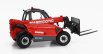 Universal hobbies Manitou Mt625t Comfort Telescopic Tractor - Elevatore 1:32 Červená Stříbrná
