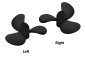 Závodní lodní šroub 2 listý, levý, stoupání 56mm, 70,0mm/DD