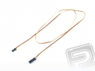 4606 S prodlužovací kabel 90cm JR plochý silný, zlacené kontakty