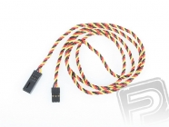 4612 S prodlužovací kabel 90cm JR kroucený silný, zlacené kontakty