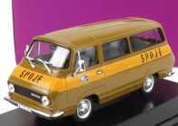 Abrex Škoda 1203 Minibus Poste Spoje 1974 1:43 Hnědá Žlutá