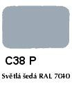 Agama Email C38 P Světlá šedá RAL 7040