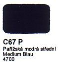 Agama Email C67 P Pařížská modrá střední CSN 4700