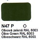 Agama Email N47 P Olivová zelená RAL 6003