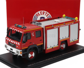 Alerte MAN Le 14.220 Tanker Truck Double Cabine Bemaex Fsr Sdis 28 Sapeurs Pompiers D'eure Et Loir 2004 1:43 Červená Šedá
