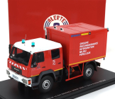 Alerte MAN Le 14.220 Truck Double Cabine Bemaex Grimp Sdis 77 Sapeurs Pompiers Groupe Reconnaissance Intervention Milieu Perilleux 2004 1:43 Červená Bílá Žlutá