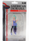 American diorama Figures Cosplay Girl 4 1:18 Modrá Zelená