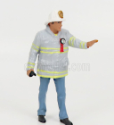 American diorama Figures Firefighters - Fire Captain 1:24 Šedomodrá