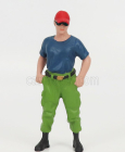 American diorama Figures Firefighters - Off Duty 1:24 Modrá Zelená