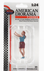 American diorama Figures Girl Selfie 1:24 Modrá Hnědá