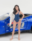 American diorama Figures Katy - Beach Girl 1:24 Modrá Růžová