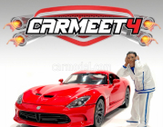 American diorama Figures Man Car Meet Ii - Figure Vi 1:18 Bílá