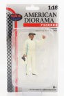 American diorama Figures Man Racing Legend 2000s-a 1:18 Bílá Zelená