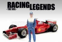 American diorama Figures Man Racing Legend 90s-a 1:18 Modrá Bílá