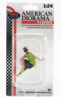 American diorama Figures Man Sitting 1:24 Světle Zelená Modrá