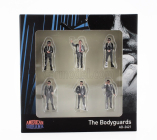 American diorama Figures Set 6x The Bodyguards 1:64 Black