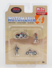 American diorama Figures Set Motomania - 2x Motorcycle - 2x Figure 1:64 Různé