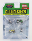 American diorama Figures Set Motomania - 2x Motorcycle - 2x Figure 1:64 Různé