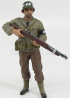 American diorama Figures Soldato Poliziotto Militare Con Fucile - Miltary Police Soldier Iv With Rifle Gun 1:18 Zelená Hnědá