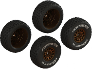 Arrma kolo s pneu dBoots Fortress, disk bronzový (4): Grom