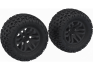 Arrma kolo s pneu dBoots Fortress MT, disk černý (2)