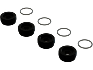 Arrma matice přední nápravy černé, hliník s o-kroužky (4)