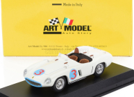 Art-model Ferrari 750 Monza Spider S/n.0498 N 3 Winner Road America Elkhart Lake 1955 Phil Hill 1:43 Bílá