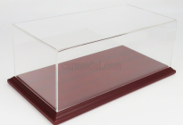 Atlantic Vetrina display box Aichi Base In Legno - Wood Mahogany Base - Lungh.lenght Cm 32.5 X Largh.width Cm 16.5 X Alt.height Cm 12.5 (altezza Interna 12 Cm ) 1:18 Plastový Displej