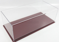 Atlantic Vetrina display box Molhouse Base In Pelle - Leather Base Bordeaux - Lungh.lenght Cm 51 X Largh.width Cm 24 X Alt.height Cm 19 (altezza Interna 15.3 Cm ) 1:12 Plastový Displej