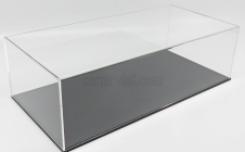 Atlantic Vetrina display box Stuttgart Base Effetto Fibra Di Carbonio Nera - Carbon Fiber Effect Base Black - Lungh.lenght Cm 52.0 X Largh.width Cm 25.0 X Alt.height Cm 15.0 (altezza Interna Cm 14.3) 1:12 Plastový Displej