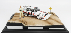 Autoart Audi Quattro Sport S1 N 1 Winner Rally Pikes Peak Hill Climb 1987 W.rohrl - With Figure 1:18 Žlutá Bílá Červená