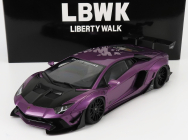 Autoart Lamborghini Aventador Liberty Walk 2017 1:18 Fialový Uhlík