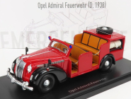 Autocult Opel Admiral Truck Feuerwehr - Fire Engine Germany 1938 1:43 Red