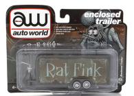 Autoworld Accessories Trailer Car Transporte Rat Fink 2-assi 2000 1:64 Brown