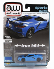 Autoworld Chevrolet Corvette 2020 1:64 Modrá Černá