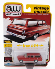 Autoworld Chevrolet Nova Ii Sw Station Wagon 1965 1:64 Red