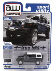 Autoworld Jeep Wrangler Rubicon Chief Edition 2017 1:64 Černá Bílá