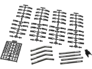 Axial vzpěry Stage 1 hliník, s koncovkami