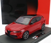 Bbr-models Alfa romeo Tonale Tributo Black Roof 2023 - Con Vetrina - With Showcase 1:18 Rosso Alfa - Červená