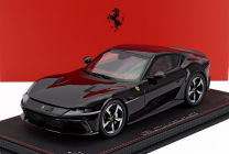 Bbr-models Ferrari 12cilindri Coupe V12 830cv 2024 - Con Vetrina - With Showcase 1:18 Nero Purosangue - Černá