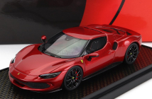 Bbr-models Ferrari 296 Gtb Hybrid 830hp V6 2021 1:43 Rosso Imola - Červená Met
