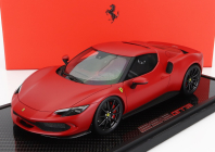 Bbr-models Ferrari 296 Gtb Hybrid 830hp V6 2021 1:18, matná červená