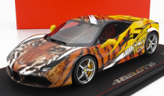 Bbr-models Ferrari 458 Gtb Ipe Tiger 2021 - Con Vetrina - With Showcase 1:18 Žlutá Oranžová Černá