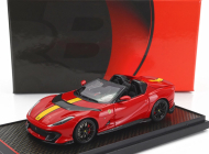 Bbr-models Ferrari 812 Competizione A Spider 2022 - Black Wheels 1:43 Rosso Corsa 322 - Červenožlutá