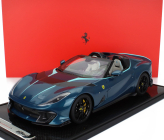 Bbr-models Ferrari 812 Competizione A Spider 2022 - Con Vetrina - With Showcase 1:12 Blu Capri - Bleu Green Met