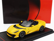 Bbr-models Ferrari 812 Competizione A Spider 2022 - Silver Wheels 1:43 Giallo Tristrato - Žlutý Met